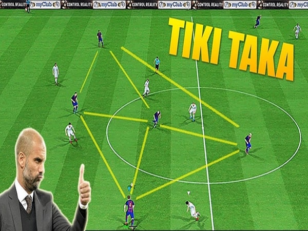 Tiki taka là gì? Tiki taka là đá lối dựa trên việc kiểm soát bóng cũng như chuyền bóng ngắn liên tục
