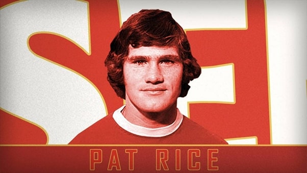 Hậu vệ Pat Rice được biết đến với lối chơi ngoan cường